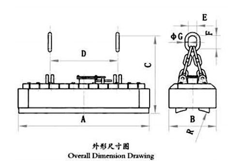 Løfteelektromagnet til højhastigheds Wier(coiled bar) Series MW