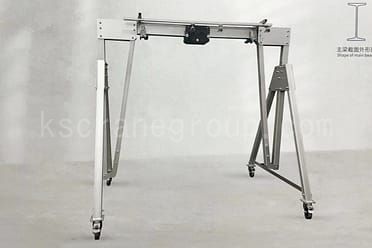 4 H আকৃতির প্রধান মরীচি বহনযোগ্য সামঞ্জস্যযোগ্য অ্যালুমিনিয়াম গ্যান্ট্রি ক্রেন