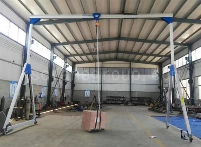 6 Gantry Crane Aluminium untuk pabrik