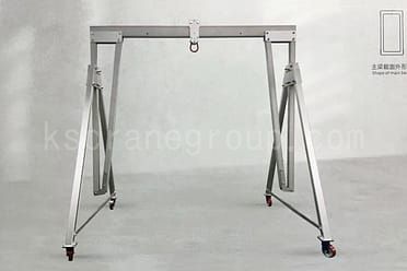 আয়তক্ষেত্রাকার প্রধান মরীচি বহনযোগ্য সামঞ্জস্যযোগ্য অ্যালুমিনিয়াম গ্যান্ট্রি ক্রেন