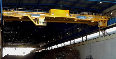 QP Overhead Crane with Grab and Magnet