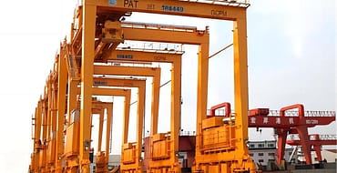 RTG Gantry Crane ya Kontena Inayojiendesha ya Mpira