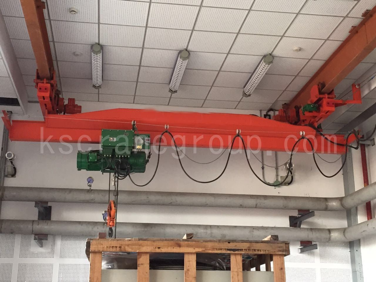 2 LXB explosion proof single girder underslung crane