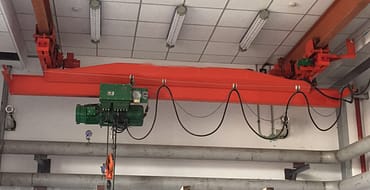 2 LXB explosion proof single girder underslung crane