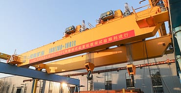 5 QBE explosion proof double trolley double girder overhead crane