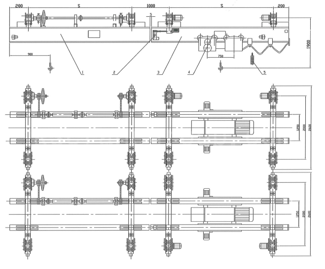 Electric Interlock Transfer Crane for Coal Mill Drawing