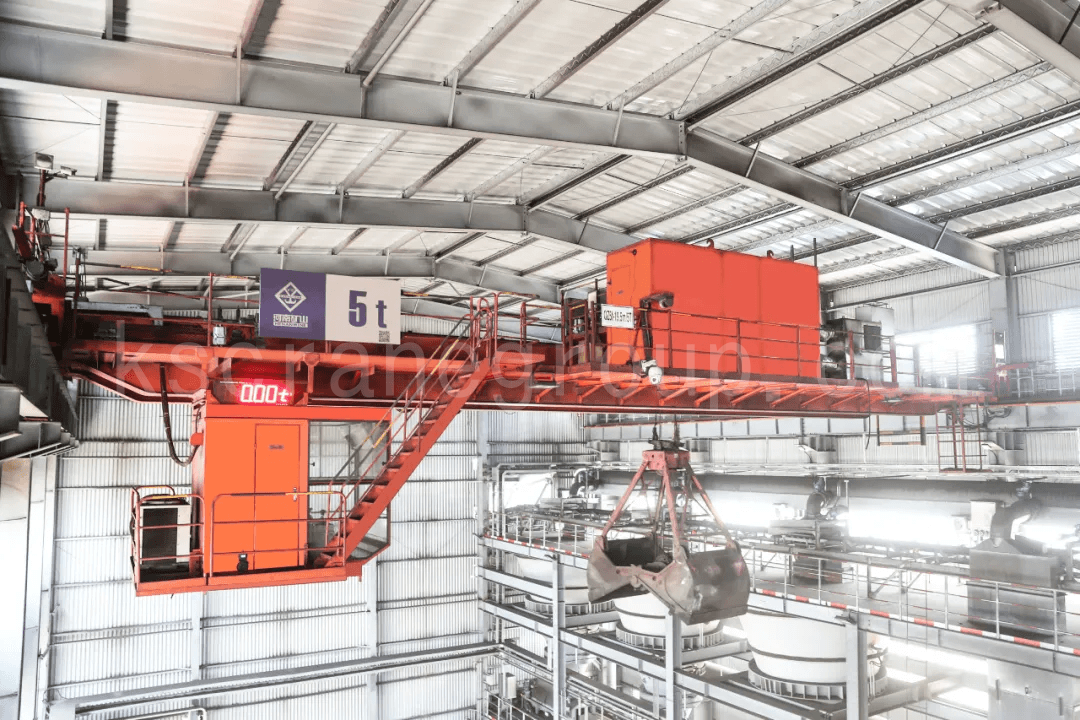 Henan Kuangshan Cranes Unmanned Intelligent Grab Bucket Overhead Crane