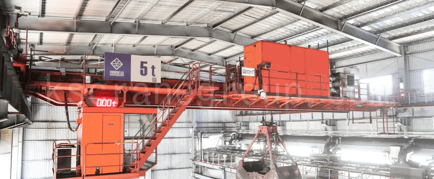 Henan Kuangshan Cranes Unmanned Intelligent Grab Bucket Overhead Crane