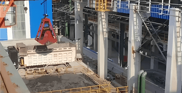 QN slag handling overhead crane with grab bucket and hook