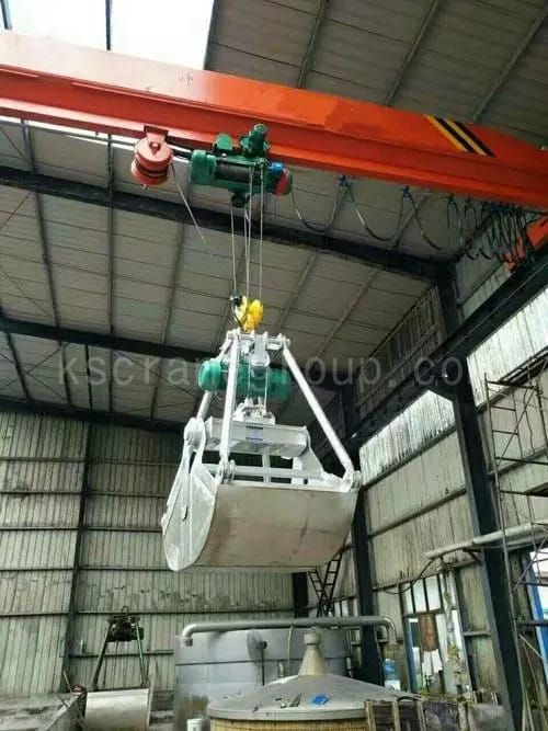 Single Girder Grab Overhead Cranes for Breweries