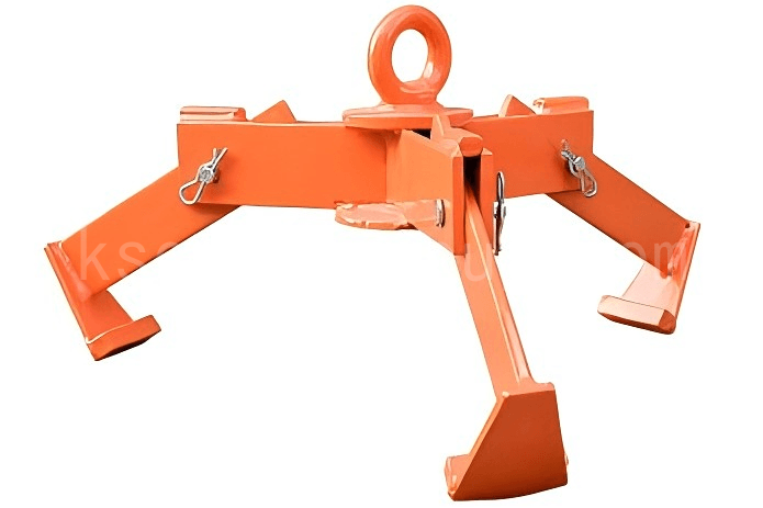 Vertical drum clamp lifter three point