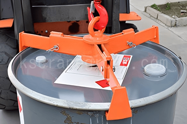 Vertical drum clamp lifter