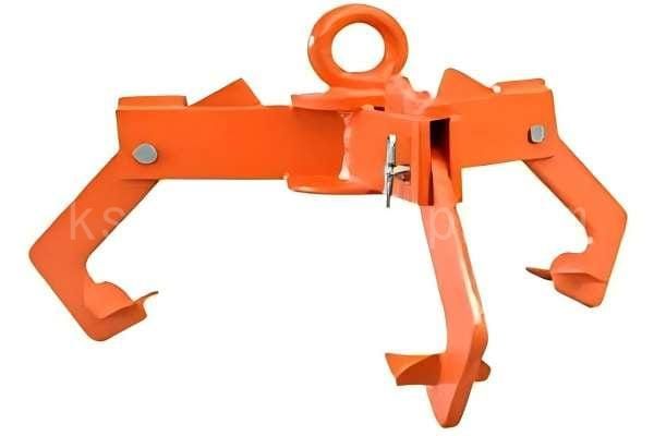 Vertical drum lifter clamp three point