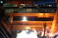  Maanshan Steel t Four Girder ladle crane
