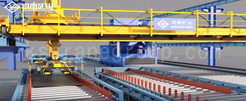 Automated Steel Plate Handling Overhead Crane31