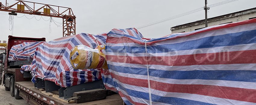 Export von Teilen für Doppelträger-Laufkrane nach Russland Verpackung850 350