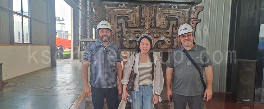 Clientes israelíes visitaron la fábrica de grúas Kuangshan4