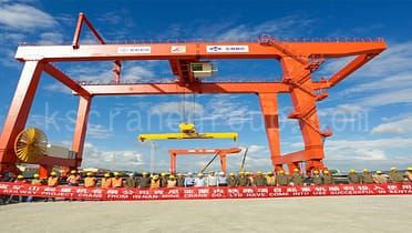 Kenya SGR Nairobi ke Mombasa Railway Rail Mounted Container Gantry Crane 1