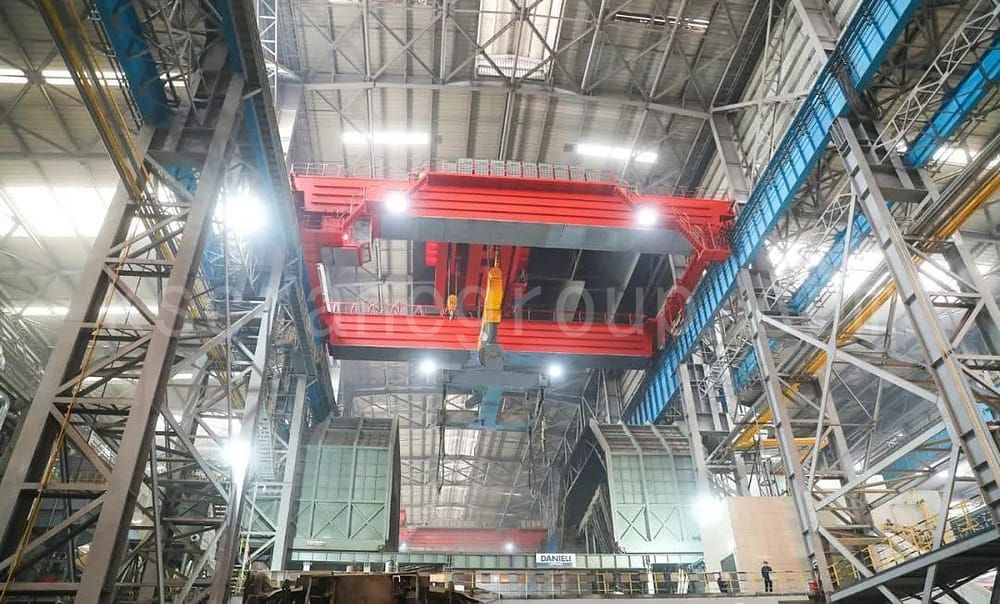 Succeed installation for t casting crane