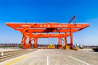 Taicang Port Rail Mounted Container Gantry Crane vandmærke